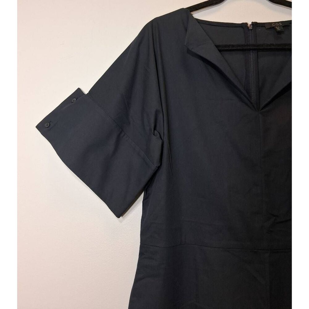 Cos womens size 10 long tall ankle length romper jumpsuit wide leg navy blue - Picture 3 of 9